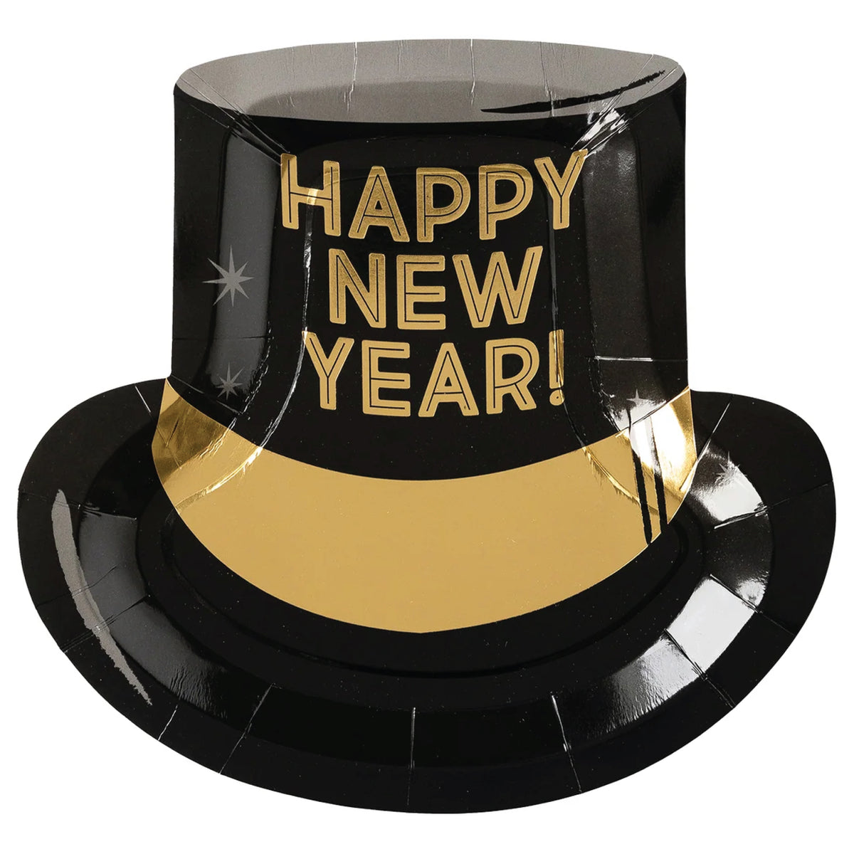 Happy New Year Hat Lunch Plates 8ct | The Party Darling