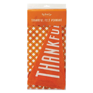 Thankful Felt Pennant | The Party Darling