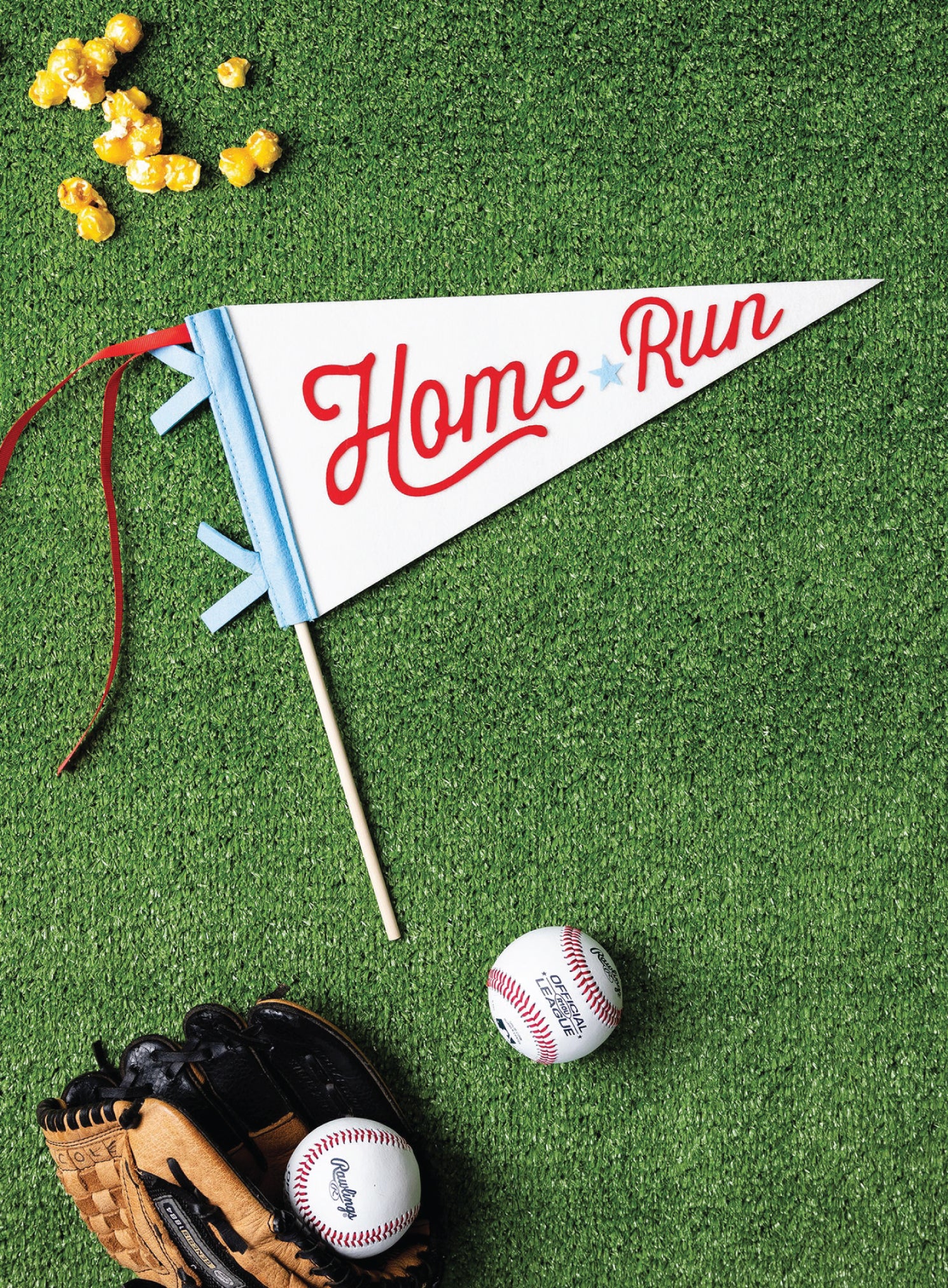 Home Run Baseball Felt Pennant Flag | The Party Darling