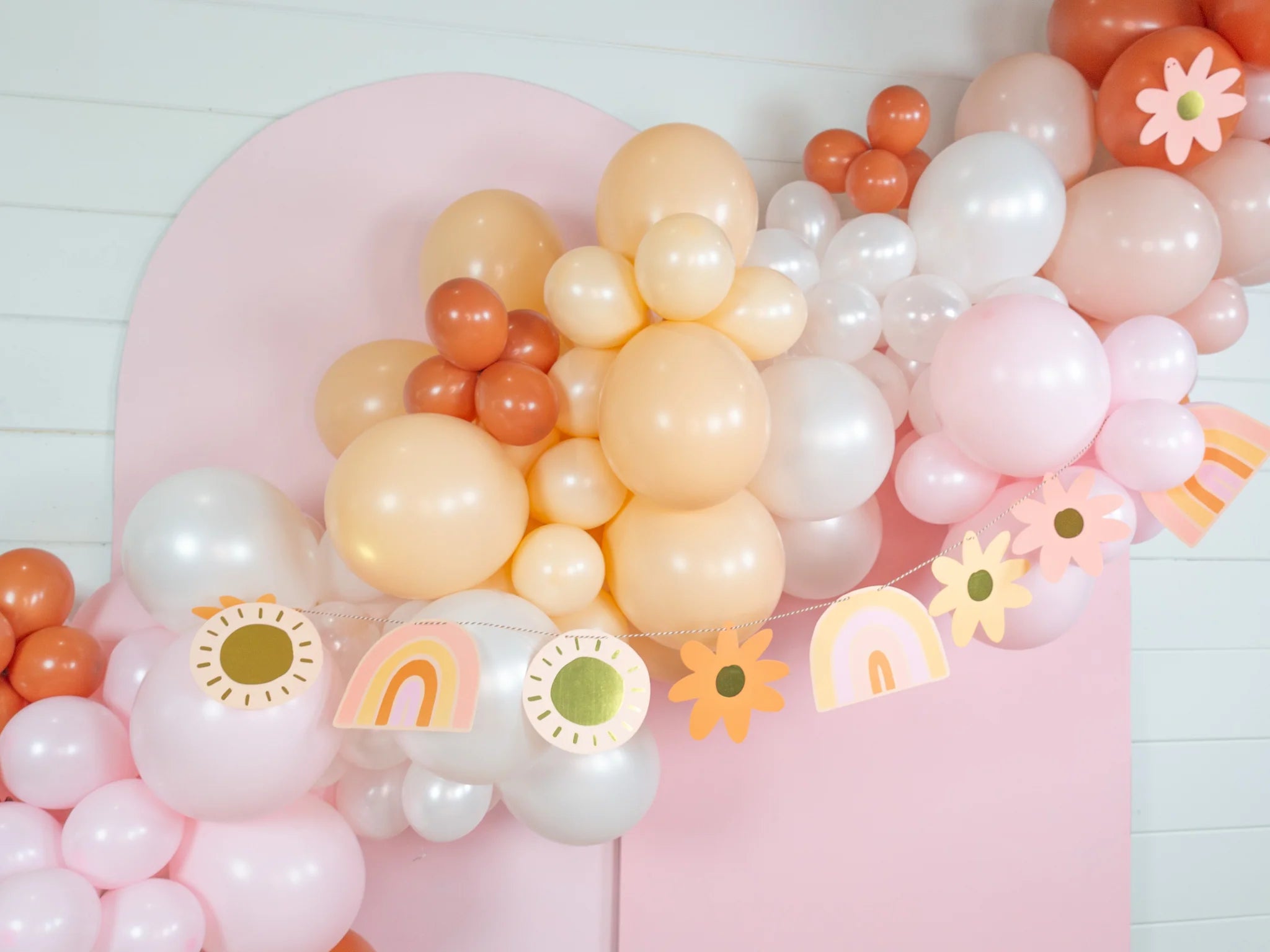 Retro Rainbow DIY Garland 20ft | The Party Darling