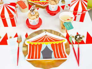 Carnival Tent Lunch Plates 8ct | The Party Darling