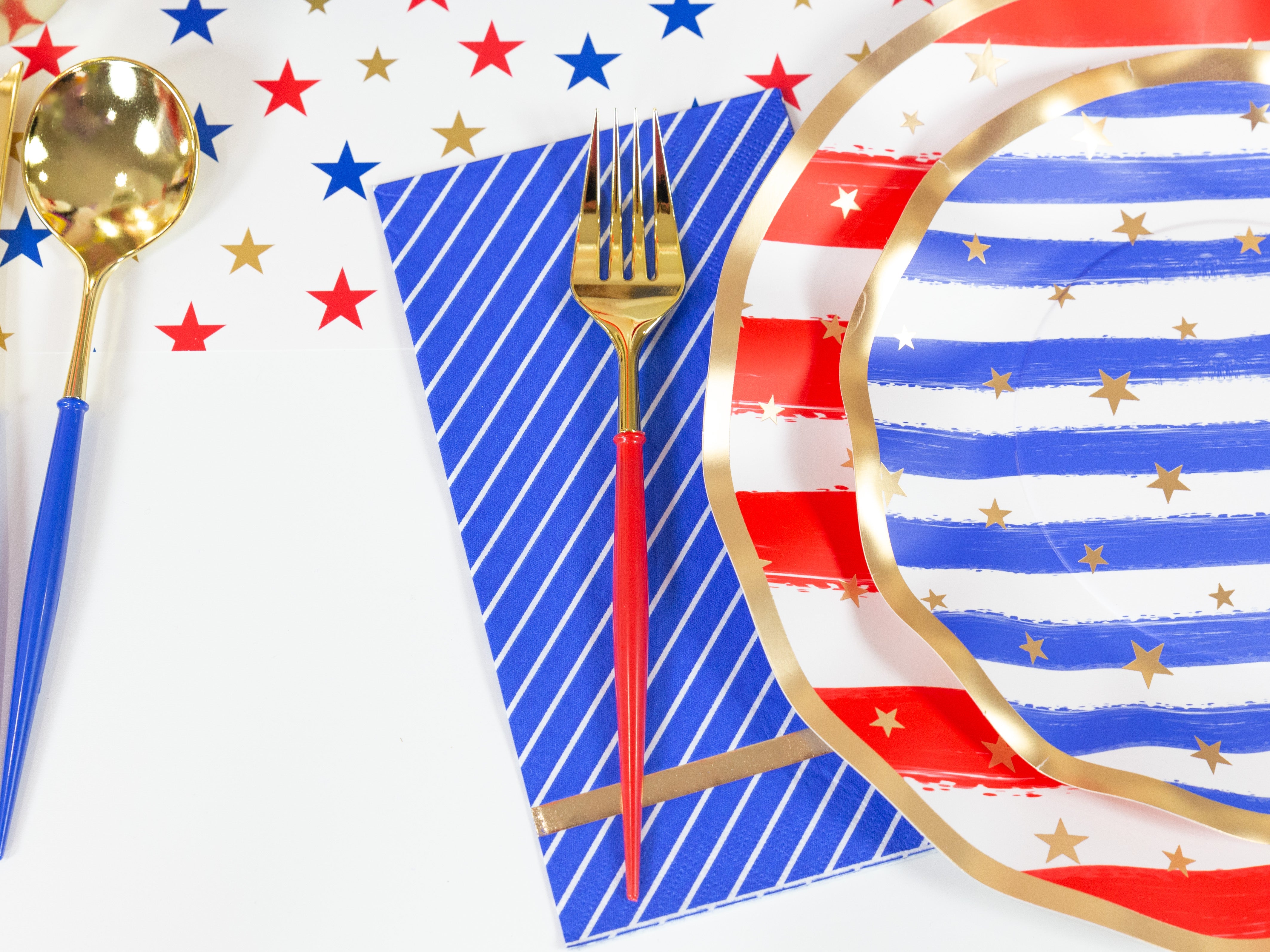 Blue & White Striped Paper Guest Towels 20ct | The Party Darling