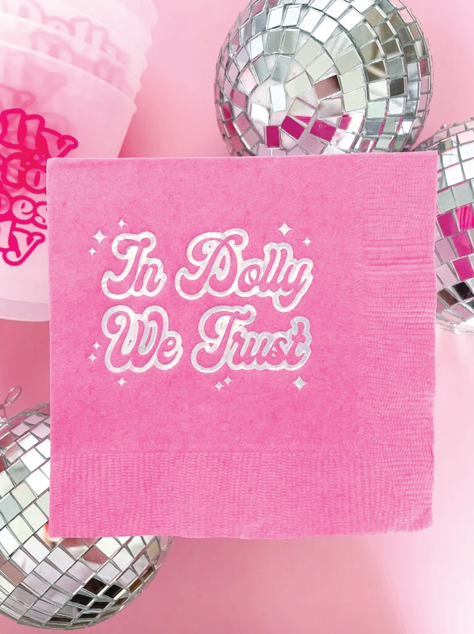 In Dolly We Trust Dessert Napkins 20ct | The Party Darling