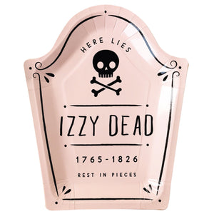 Izzy Dead Tombstone Plates | The Party Darling