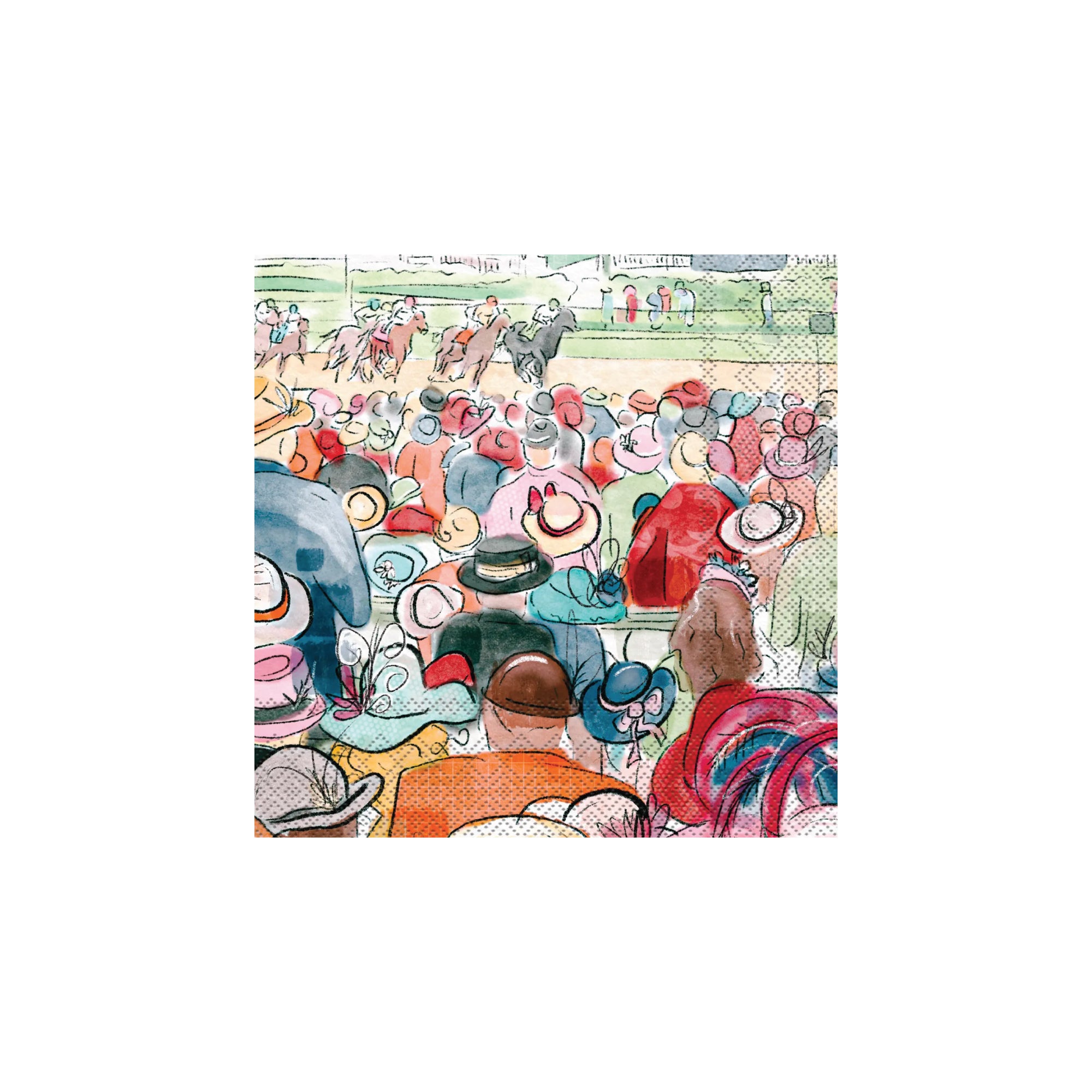 Kentucky Derby Spectators Dessert Napkins 20ct | The Party Darling