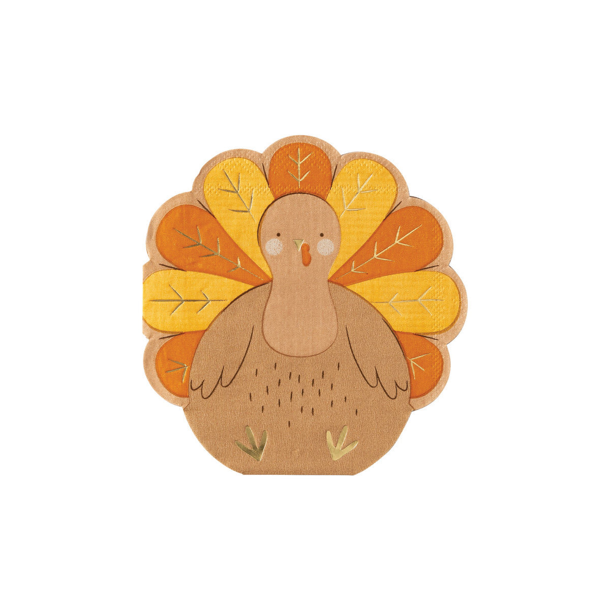 Kid's Turkey Dessert Napkins 24ct | The Party Darling