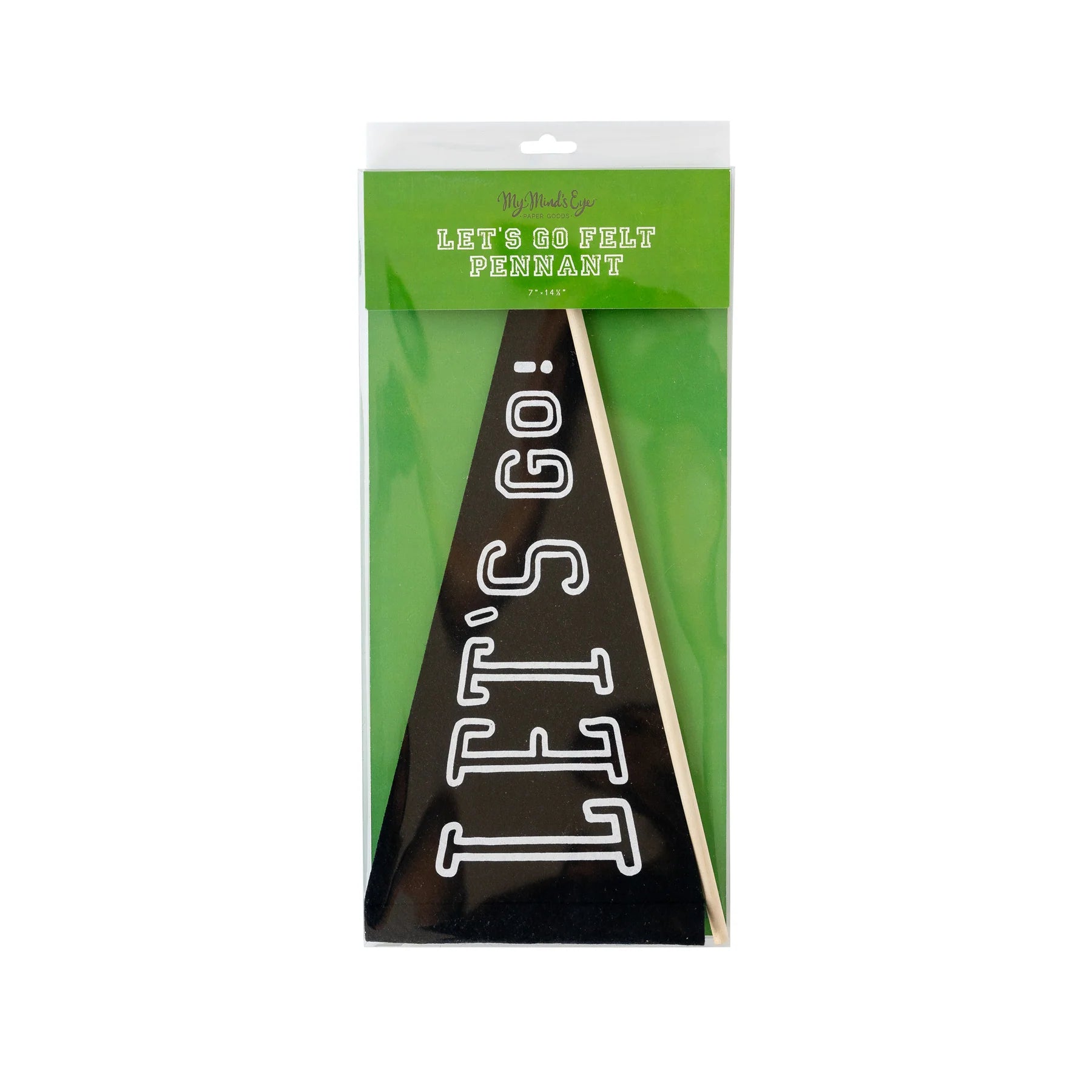 Let's Go Felt Pennant Flag MME | The Party Darling