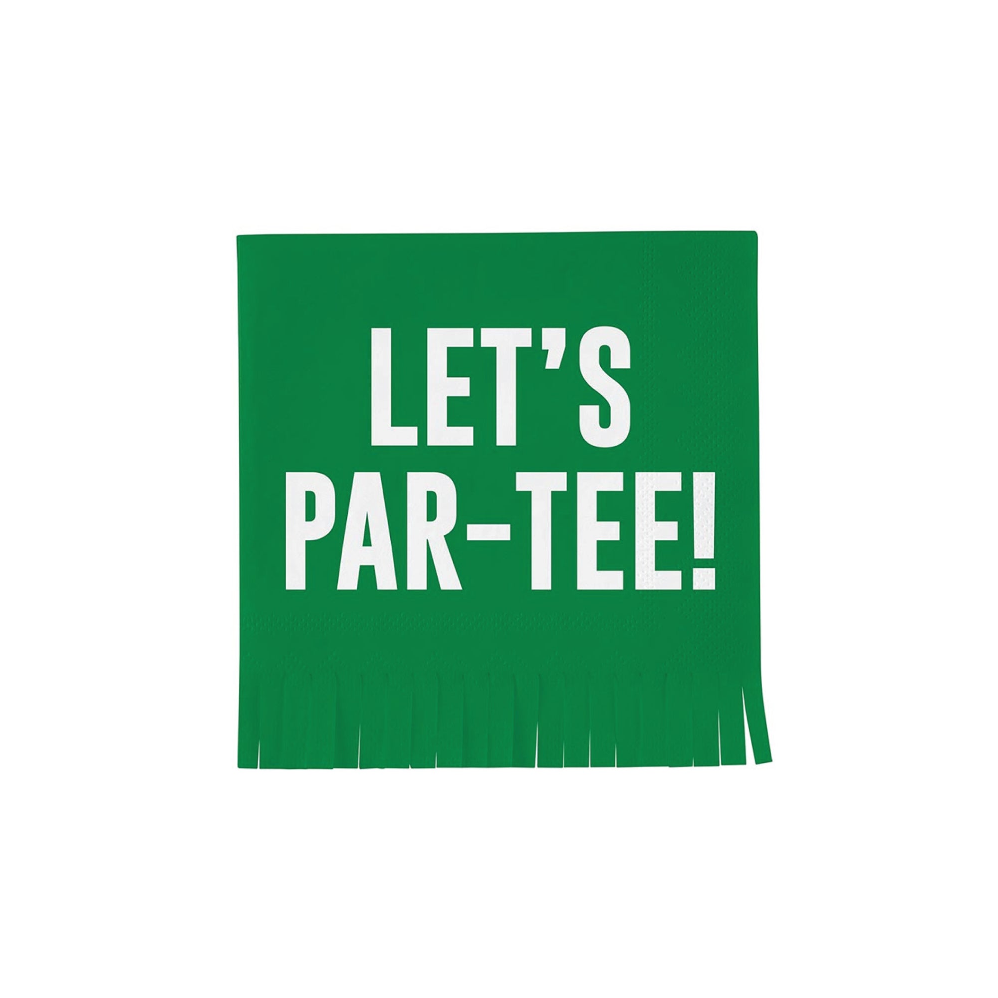 Let's Par-Tee Fringe Dessert Napkins 20ct | The Party Darling
