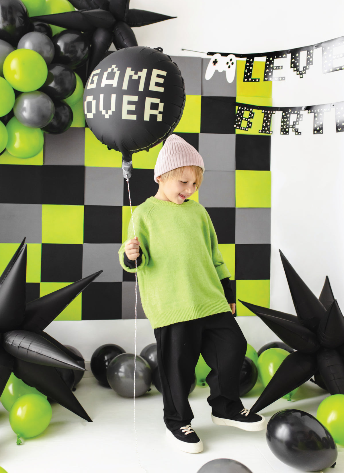 Level up Video Game over Balloon
