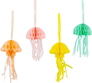 Under the Sea Jellyfish Honeycomb Decorations 8ct | The Party Darling