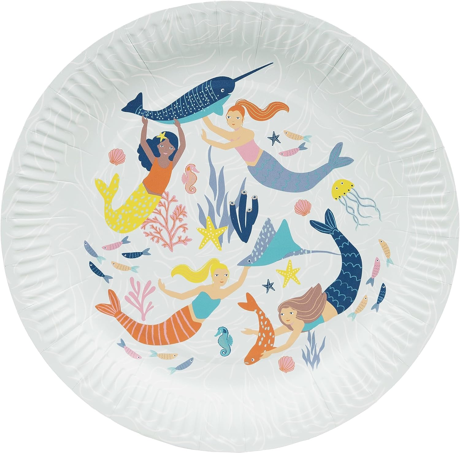 Make Waves Mermaid Lunch Plates 8ct | The Party Darling
