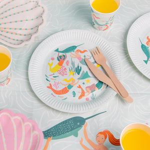 Make Waves Mermaid Lunch Plates 8ct | The Party Darling