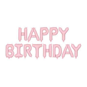 Pink Happy Birthday Foil Balloons | The Party Darling
