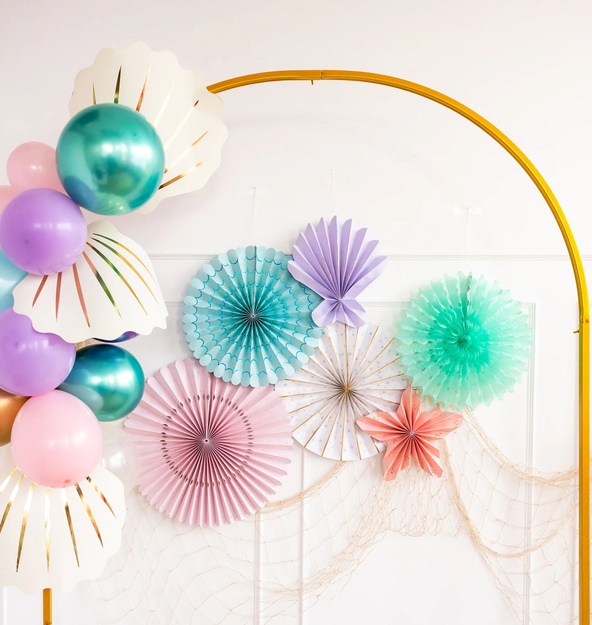 mermaid-paper-fans