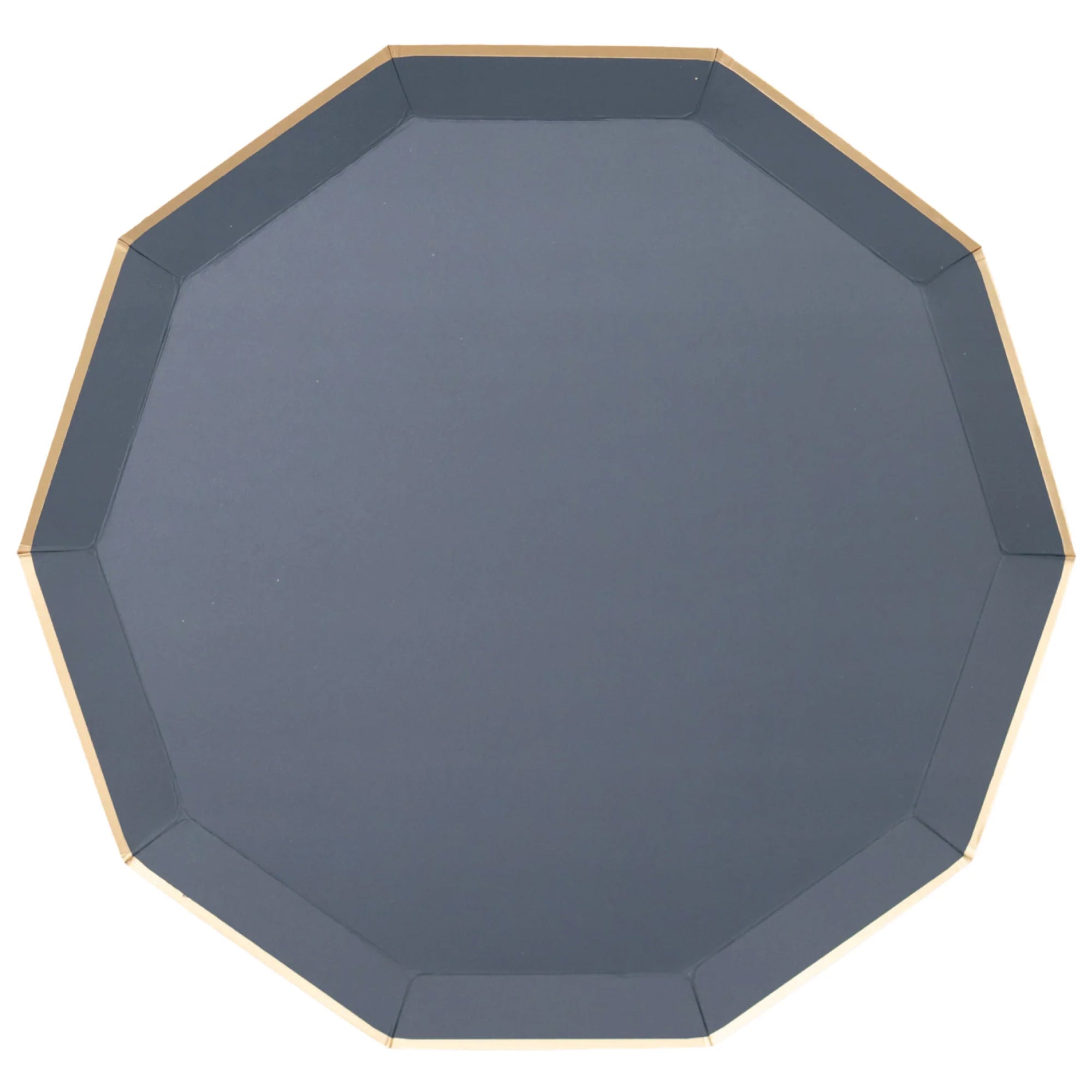 Midnight Blue Decagonal Dinner Plates 8ct | The Party Darling