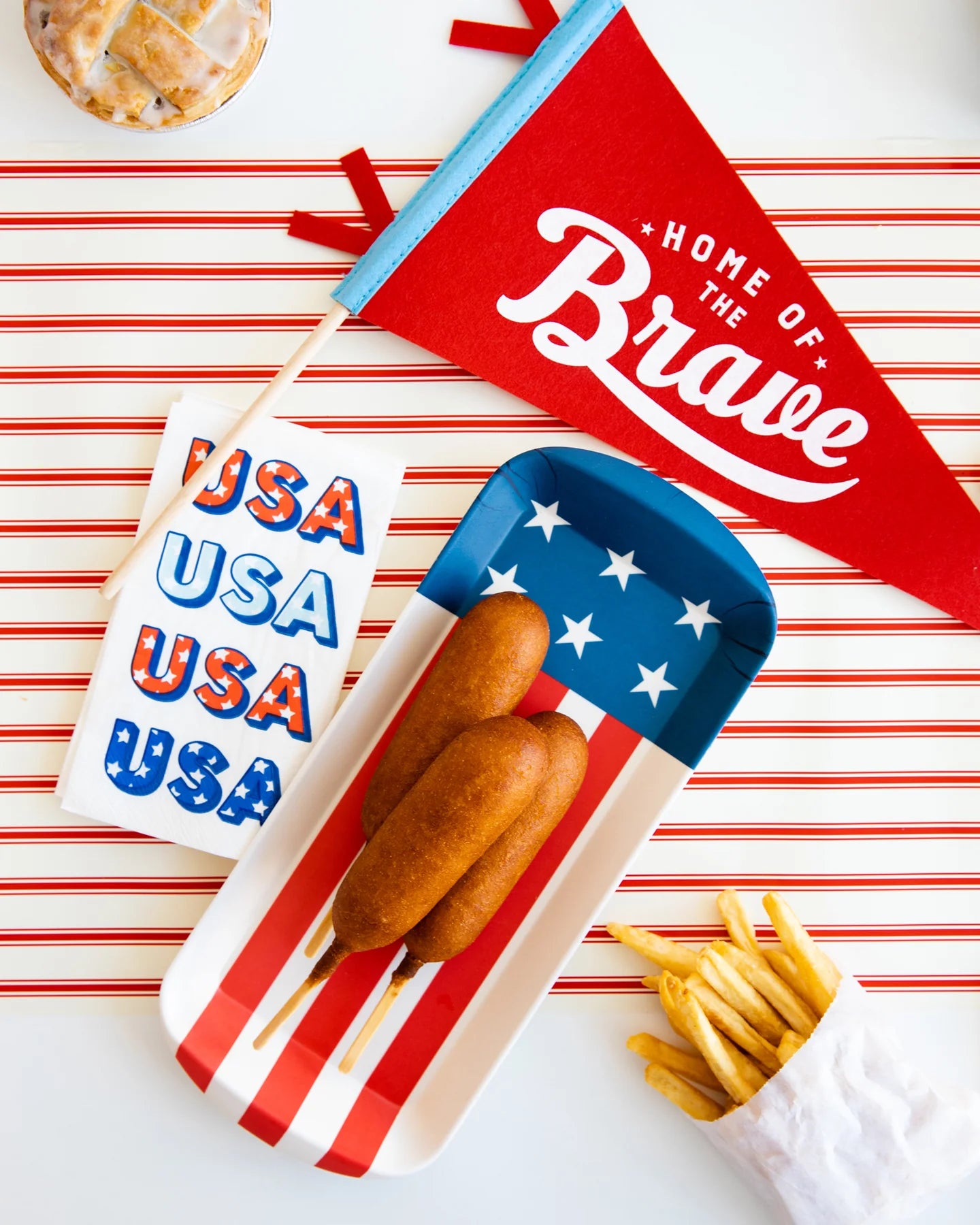Patriotic USA Paper Guest Towels 24ct | The Party Darling