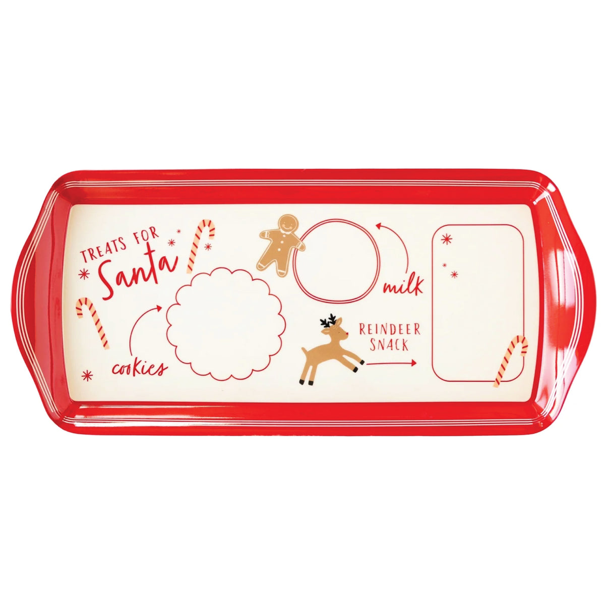 Mini Treats for Santa Melamine Serving Tray | The Party Darling