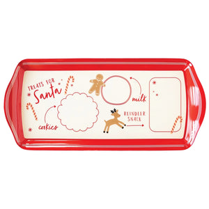 Mini Treats for Santa Melamine Serving Tray | The Party Darling