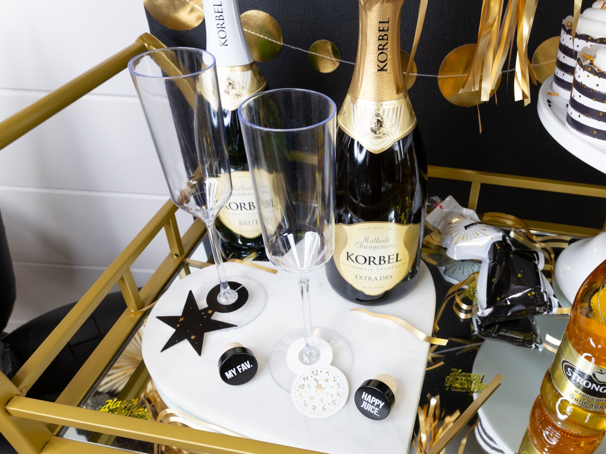 New Year's Eve Drink Tags 6ct