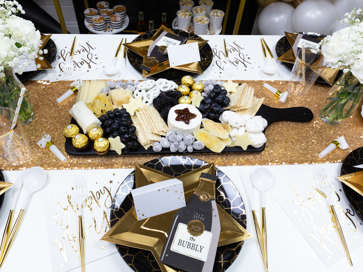 Clear Gold-Trimmed Plastic Cups 20ct