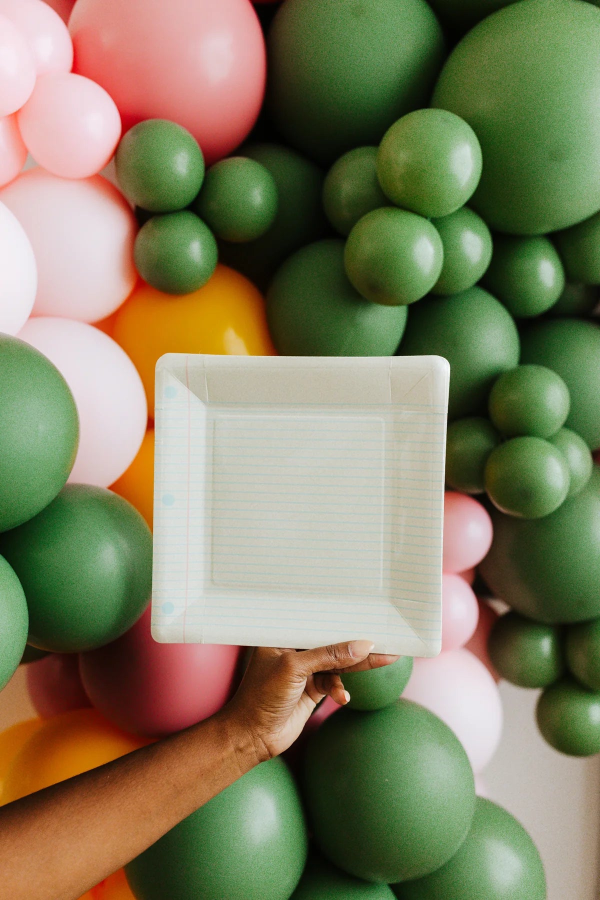 Notebook Paper Plates for School Parties
