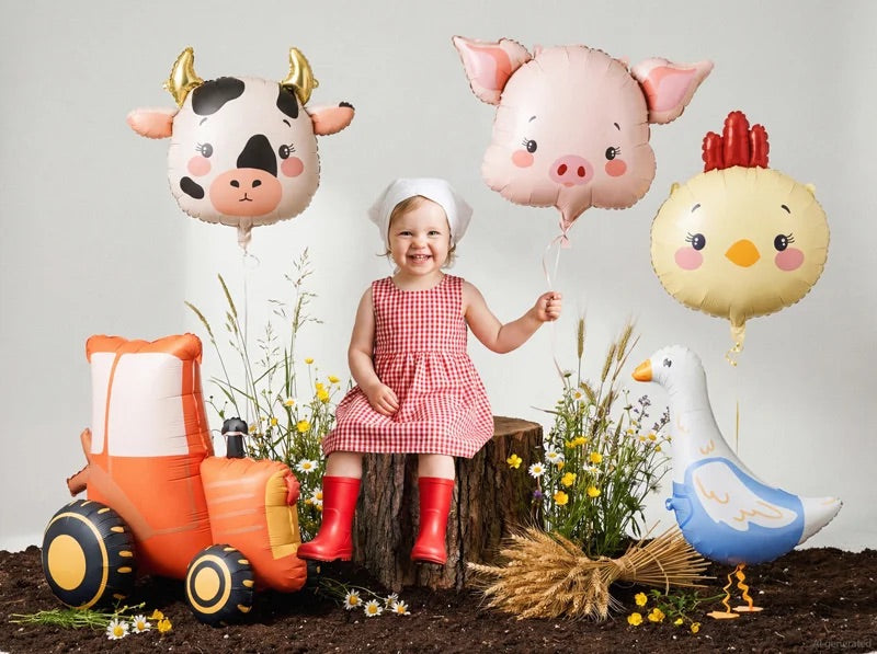 Cute chick balloon for farm birthday parties