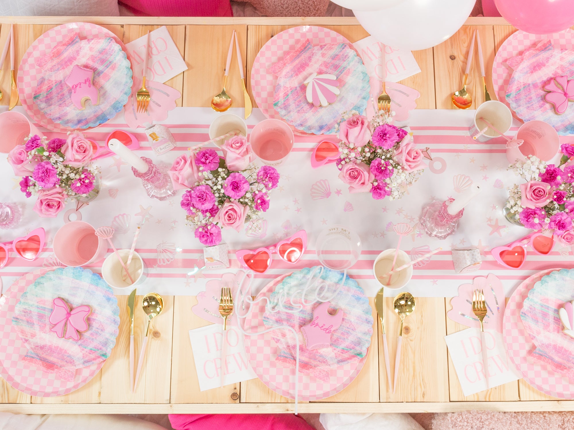 Pink Seashell Dessert Napkins 20ct | The Party Darling