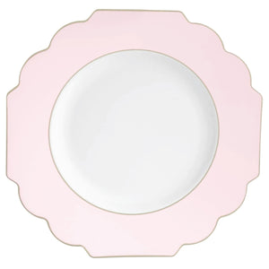 Blush Pink Scalloped Plastic Dinner Plates 10ct | The Party Darling