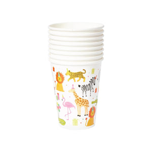 Party Animals Birthday Paper Cups 8ct | The Party Darling