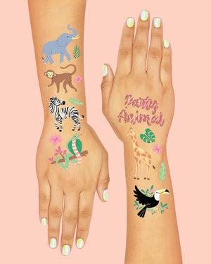 Party Animals Safari Temporary Tattoos | The Party Darling