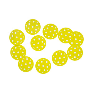 Yellow Pickleball Garland on a White String