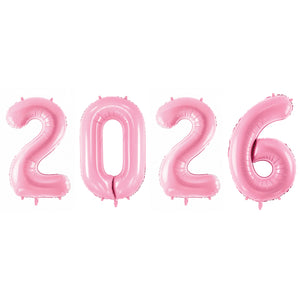 Pink 2026 Number Balloon Year 34" | The Party Darling