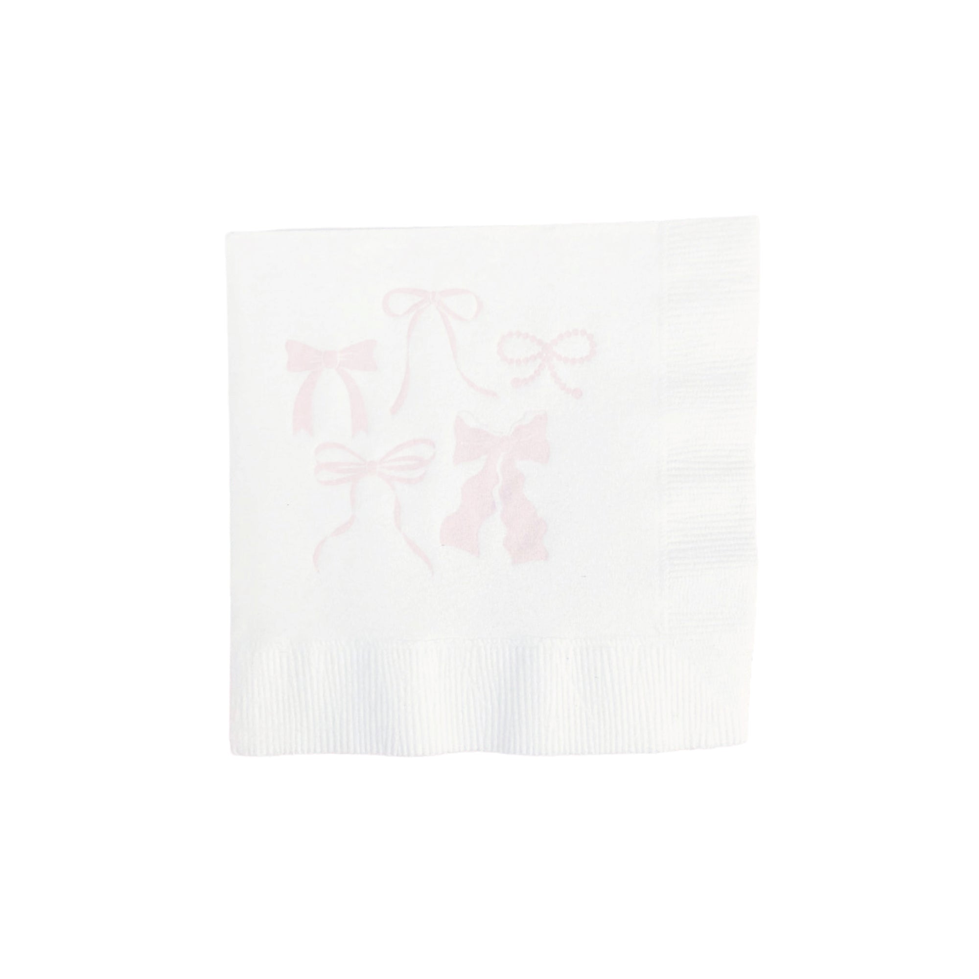 Pink Bows Dessert Napkins 20ct | The Party Darling