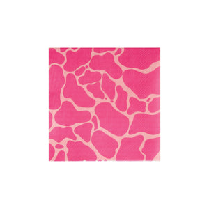 Pink Giraffe Print Napkins | The Party Darling