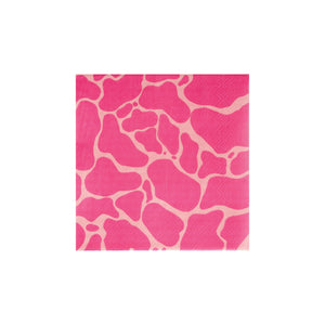 Pink Giraffe Print Napkins | The Party Darling