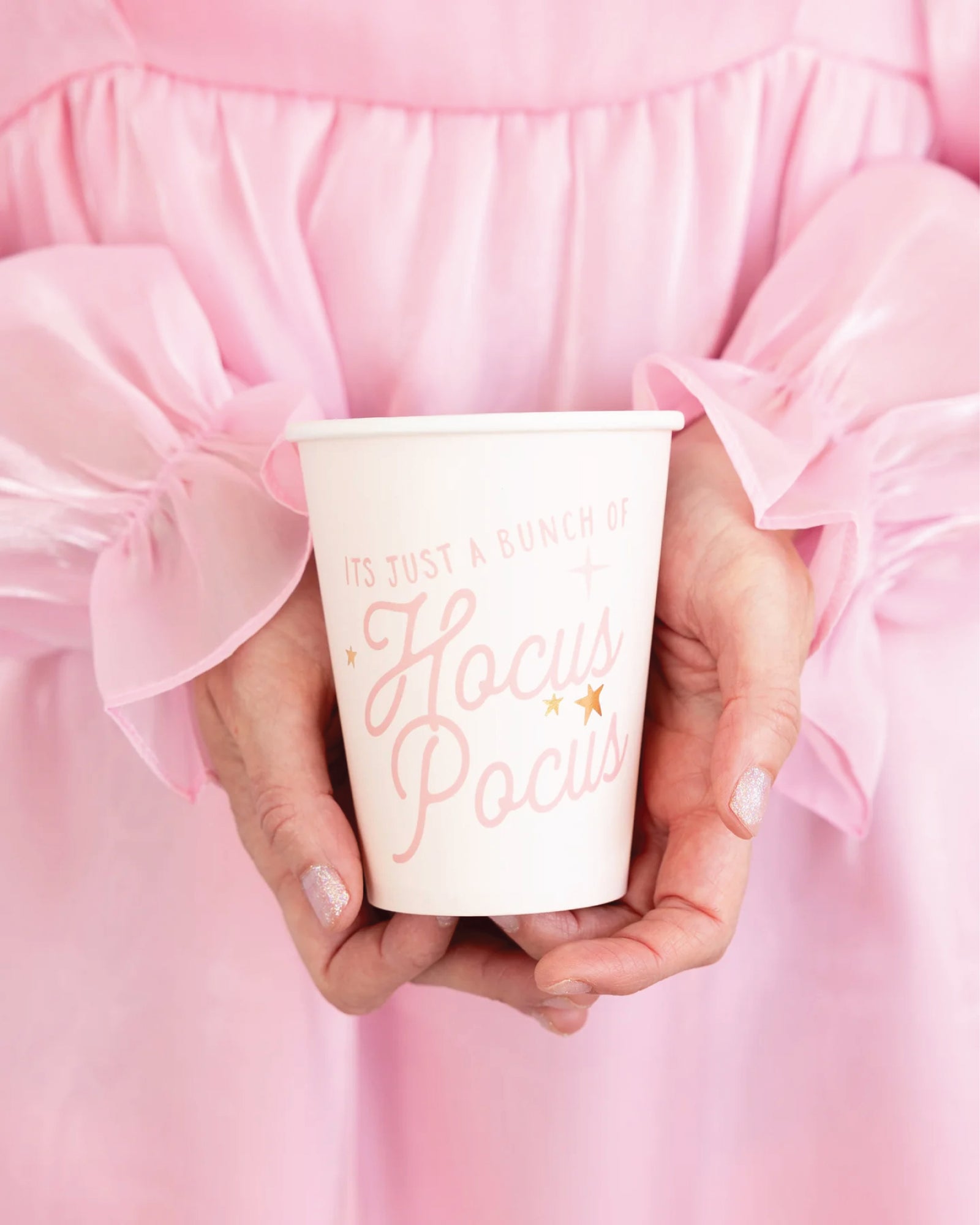 Pink Hocus Pocus Paper Cups 8ct | The Party Darling