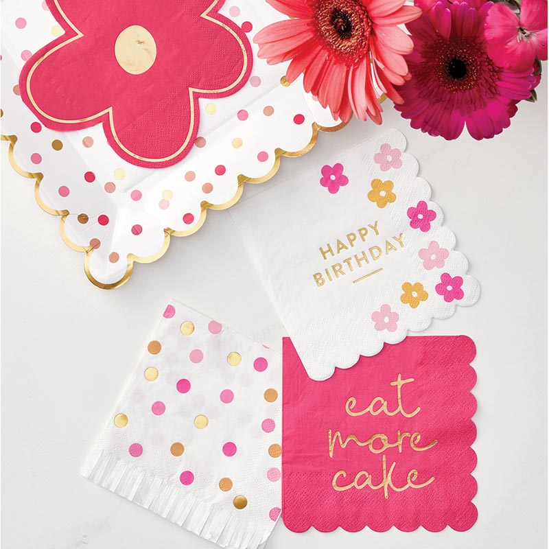 pink-orange-flower-party-supplies