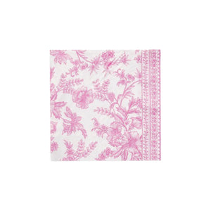 Pink Toile Dessert Napkins 25ct | The Party Darling