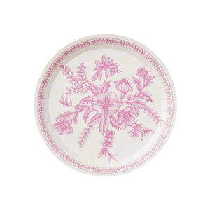 Pink Toile Dessert Plates 10ct | The Party Darling