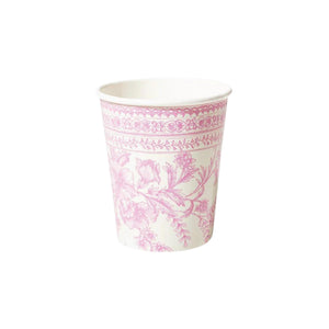 Pink Toile Paper Cups 10ct