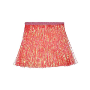 Neon Coral Tinsel Fringe 5ft