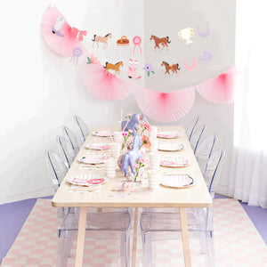 Pony Party Decorations for a Horse Show Birthday Party