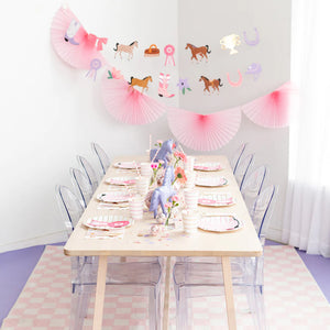 Pony Party Decorations for a Horse Show Birthday Party