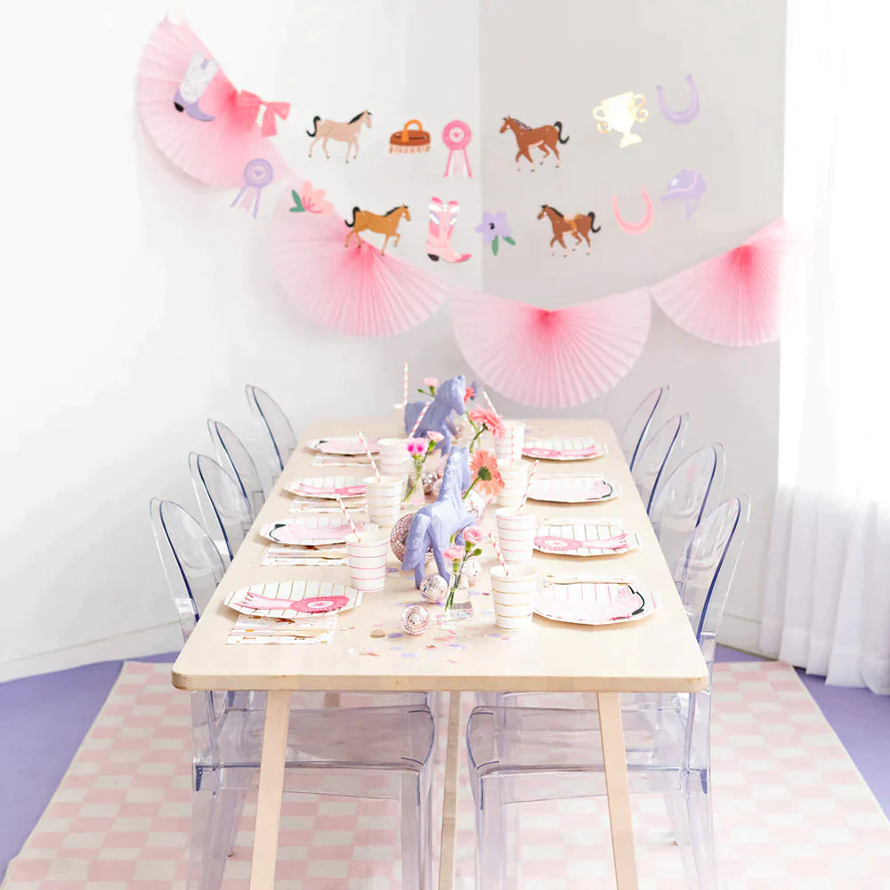 Pony Party Decorations for a Horse Show Birthday Party