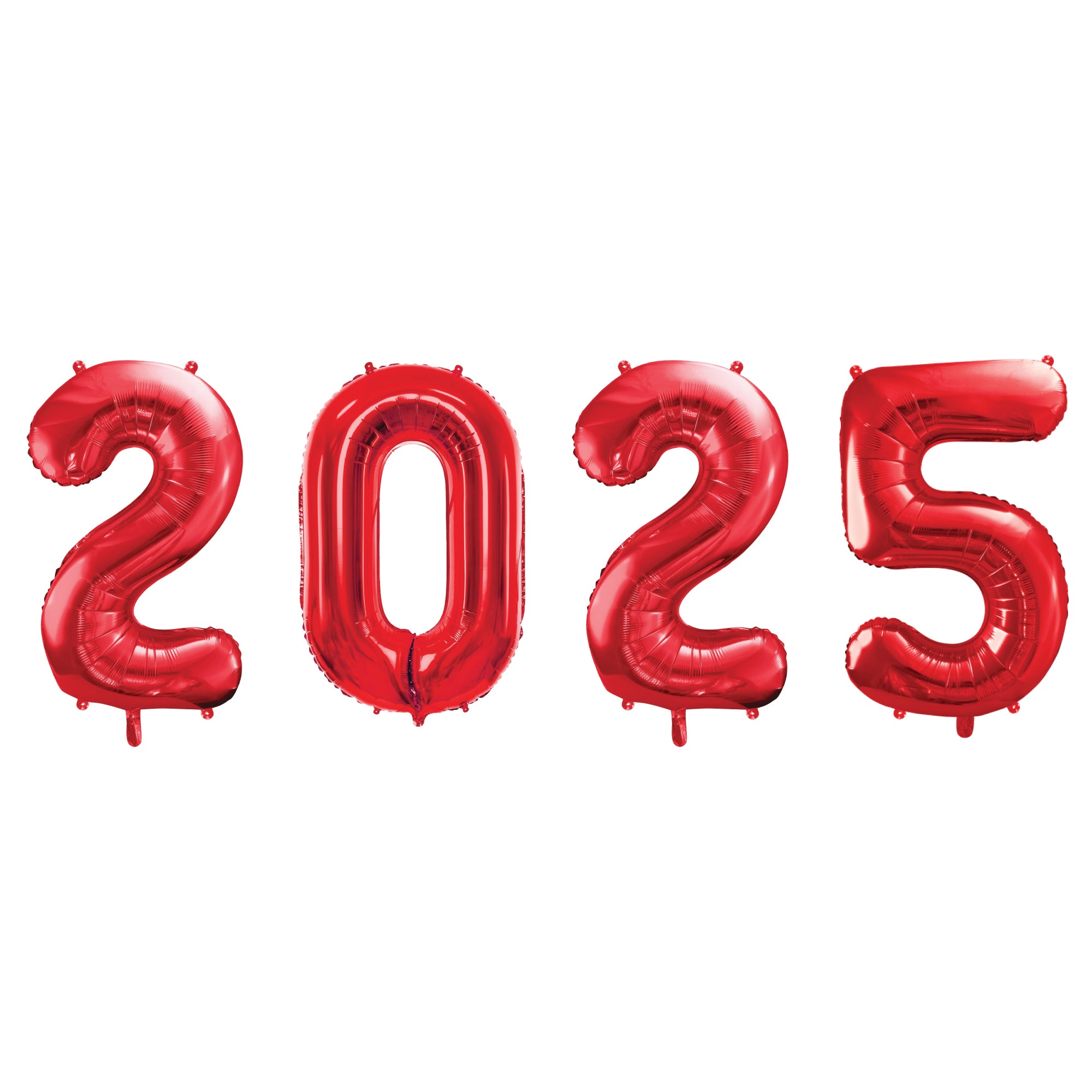 Red 2025 Number Balloon Year 34" | The Party Darling
