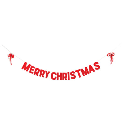 Felt Merry Christmas Banner 5ft