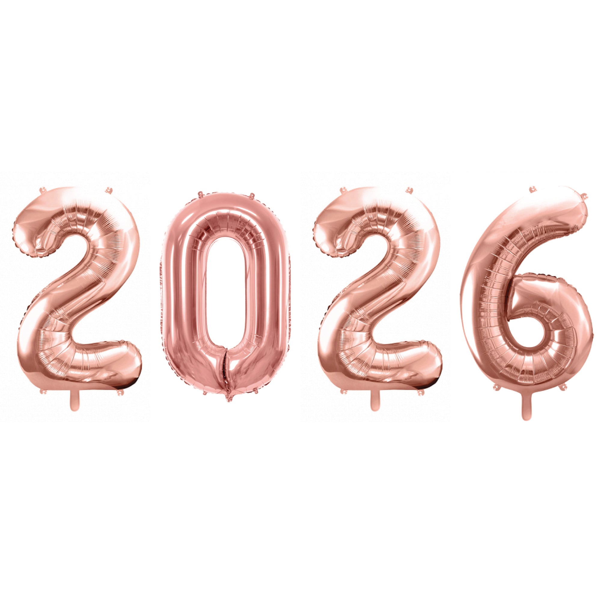 Rose Gold 2026 Number Balloon Year 34" | The Party Darling