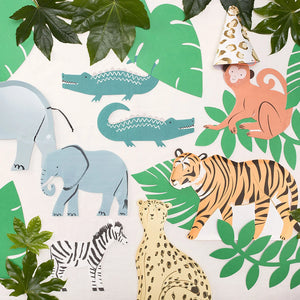 zoo animal paper plates and napkins
