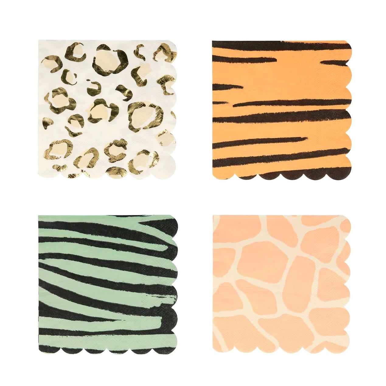 Safari Animal Print Dessert Napkins 16ct | The Party Darling