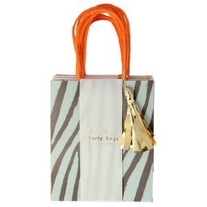 Safari Animal print favor bags packaged by Meri Meri